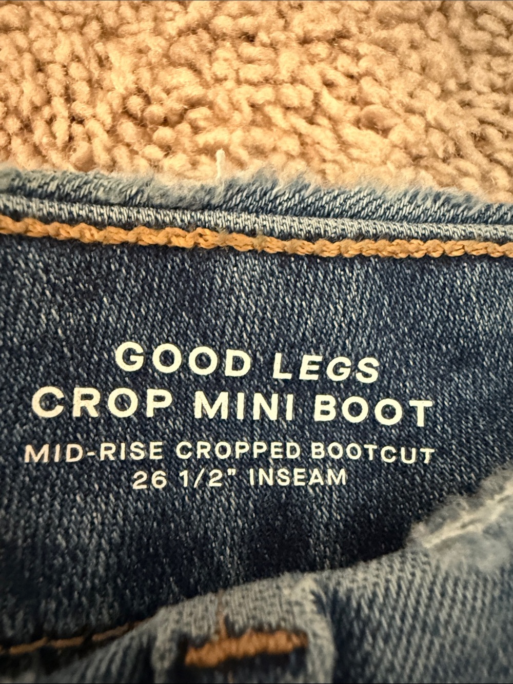 Good American Blue Women's Mid- Rise Cropped Bootcut Jeans - Picture 15 of 16